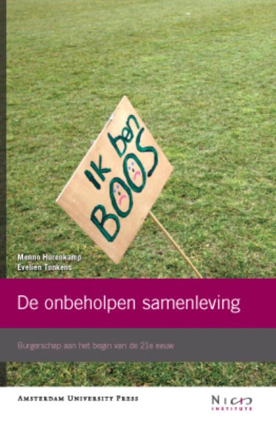 Kaft van NICIS  -   De onbeholpen samenleving