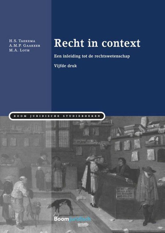 Kaft van Boom Juridische studieboeken  -   Recht in context