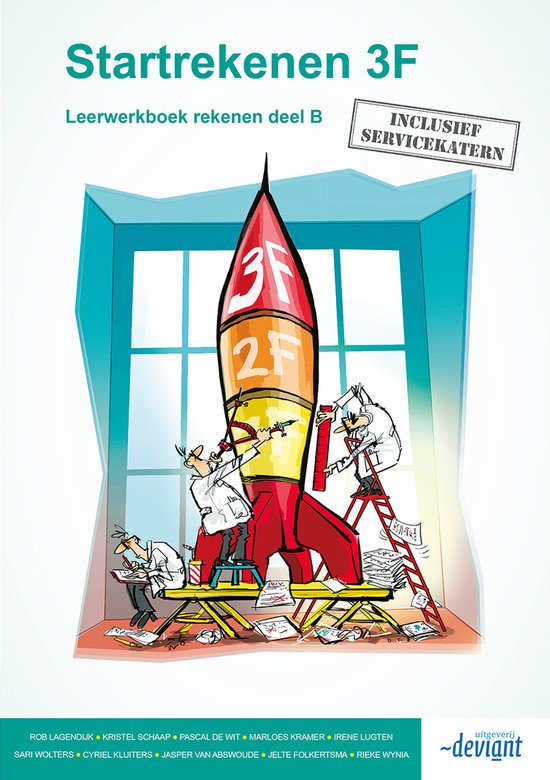 Kaft van Startrekenen leerwerkboek 3F