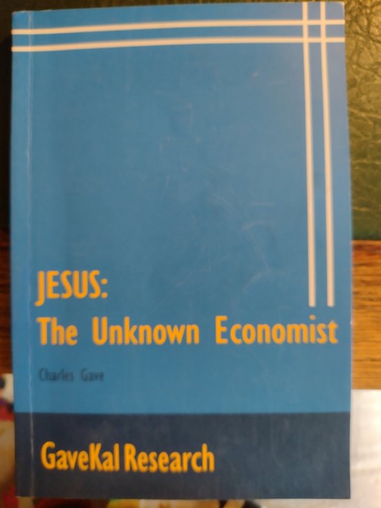 Kaft van Jesus: the unknown economist