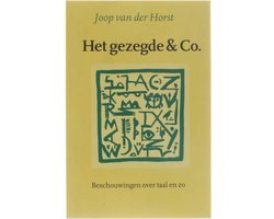 Kaft van Het gezegde & Co