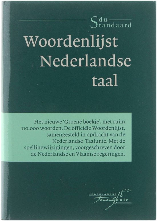 Kaft van Woordenlijst Nederlandse taal